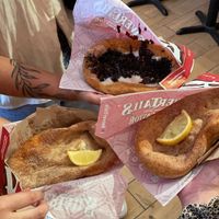 The top one isn’t vegan  at Beaver Tails in Montreal