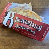 Apple pie without caramel (caramel is not vegan)  at Beaver Tails in Montreal