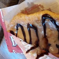 Pecan pie without pecans (vegan version) at Beaver Tails in Montreal