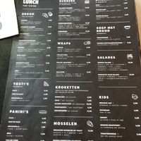 Menu at Meneer Nilsson in Zierikzee