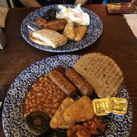 vegan breakfast, really good and only £3.65 at The Golden Bee in Stratford-upon-avon