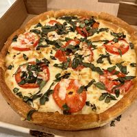 Vegan margarita pizza - no sauce!?  at Portofino in Edmonds