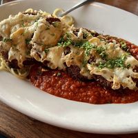 Vegan eggplant Parmesan   at Portofino in Edmonds