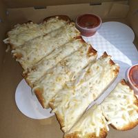 Vegan cheesy bread. It was a great deal at $5 at Portofino in Edmonds