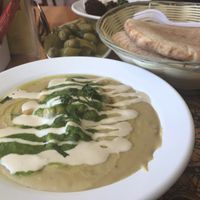 Hummus  at Tahini's Hummus in Beer Sheva