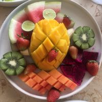 Fruit plate ♥️ at District 6 in Pecatu