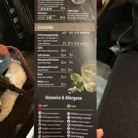 Menu part 2 at Kaimug - Fünf Höfe in Munich