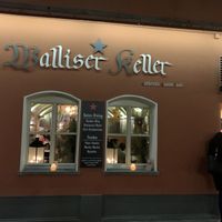 From the front of the restaurant  at Walliser Keller in Zurich
