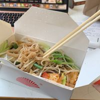 vegan pad thai with tofu  at Noodle 'N' Rice in Edinburgh