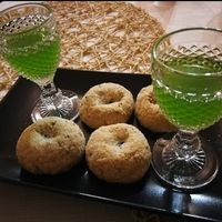 Vegan Biscuits and liqueur at Zupperia Le Puelle in Foligno