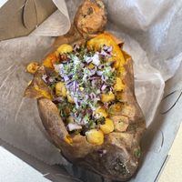 Stuffed sweet potato   at Toma-Tis in Elmont