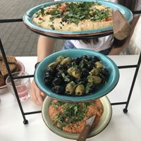 Our choice of starters for 11.50 € at Oscar Natural Good Food & Bar in Koblenz