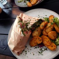 Wrap mit Kartoffeln at Oscar Natural Good Food & Bar in Koblenz