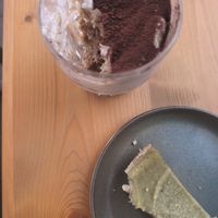 Everything vegan except optional egg. Good sweets at Oscar Natural Good Food & Bar in Koblenz