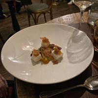 Coconut, crispy caramel, mango... amazing at Konnubio in Florence