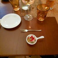 Entrè di benvenuto vegetariano at Konnubio in Florence