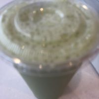 Apple cucumber juice   at Juice Box Cafe in Westbury