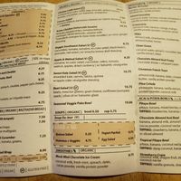 Vegan options clearly marked at The Mindful Cafe in Ramsey