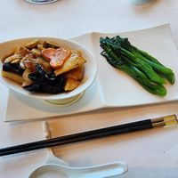 Braised morel mushrooms at Disneyland - Crystal Lotus in Outlying Islands