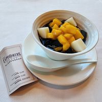 Mango with tofu and grass jelly at Disneyland - Crystal Lotus in Outlying Islands