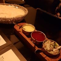 Poppadom action! at Cinnamon Lounge and Dining in Keynsham