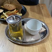 Green tea  at Forky's - Milady Horákové in Prague