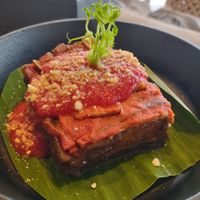 Eggplant lasagna very good. Expensive 🫰🏽 at Halapua by Kapuhala in Koh Samui