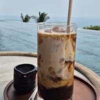 ice coffee and coconutmilk at Halapua by Kapuhala in Koh Samui