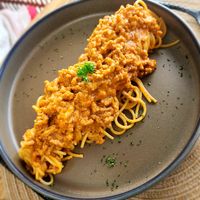 Pasta ragu bolognes at Halapua by Kapuhala in Koh Samui