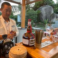 An artist at work  at Halapua by Kapuhala in Koh Samui