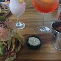 Vegan burger with vegan cheese and vegan bacon. Delicious!!!! at Halapua by Kapuhala in Koh Samui