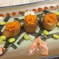 'scallops' with siracha caviar. at Halapua by Kapuhala in Koh Samui