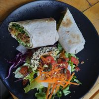 Vegan wrap at Organila Food & Drinks in Piestany
