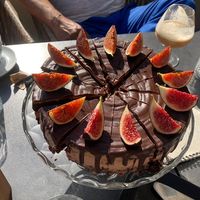 Chocolate birthday cake 😍 at Organila Food & Drinks in Piestany