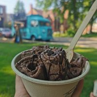 Double chocolate (coconut cream, cocoa, chocolate chips) at Truckin' Roll in Charlottetown