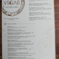Menu on 24-July-2021 #1 at New Vegas in Haarlem