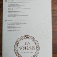 Menu on 24-July-2021 #2 at New Vegas in Haarlem
