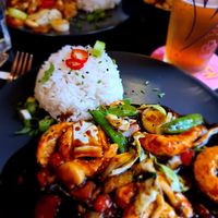 “Prawn” in black bean sauce  at New Vegas in Haarlem