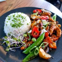 'Shrimp' with 'oyster' sauce at New Vegas in Haarlem