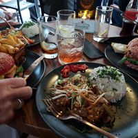 rice dishes and burgers at New Vegas in Haarlem