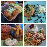 Bitterballen, Tartar, Burger, Shrimp-a-like at New Vegas in Haarlem