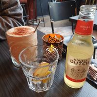 Ginger beer and chai latte at New Vegas in Haarlem