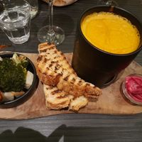 Great No Cheese Fondue, we loved it 😀 at New Vegas in Haarlem