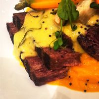 3D printed steak (detail) at New Vegas in Haarlem