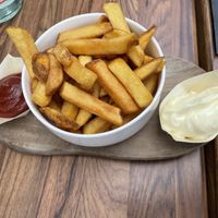 Side of fries with vegan mayo  at New Vegas in Haarlem