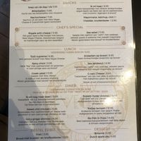 Menu, Dutch version at New Vegas in Haarlem