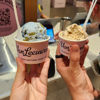 Planet Earth on the left at Van Leeuwen Ice Cream - Rock Center in New York City
