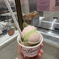 Strawberry Matcha  at Van Leeuwen Ice Cream - Rock Center in New York City
