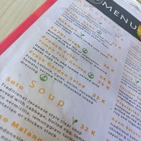 Menu section at Dong Paloh in Banjar