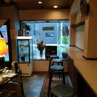 Seating at Monsoon Donuts in Maebashi